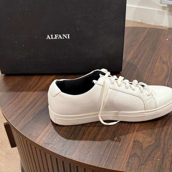 Alfani Grayson White Low-Top Sneakers | Men’s Size 9M | Casual Minimalist Shoes - Picture 6 of 9